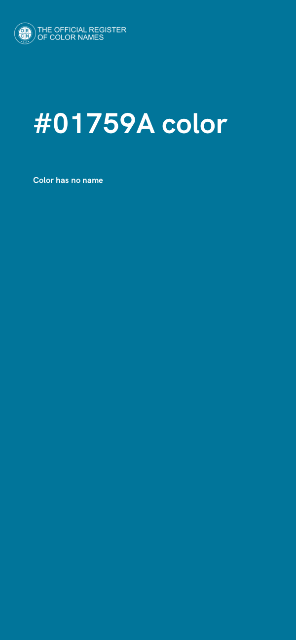 #01759A color image