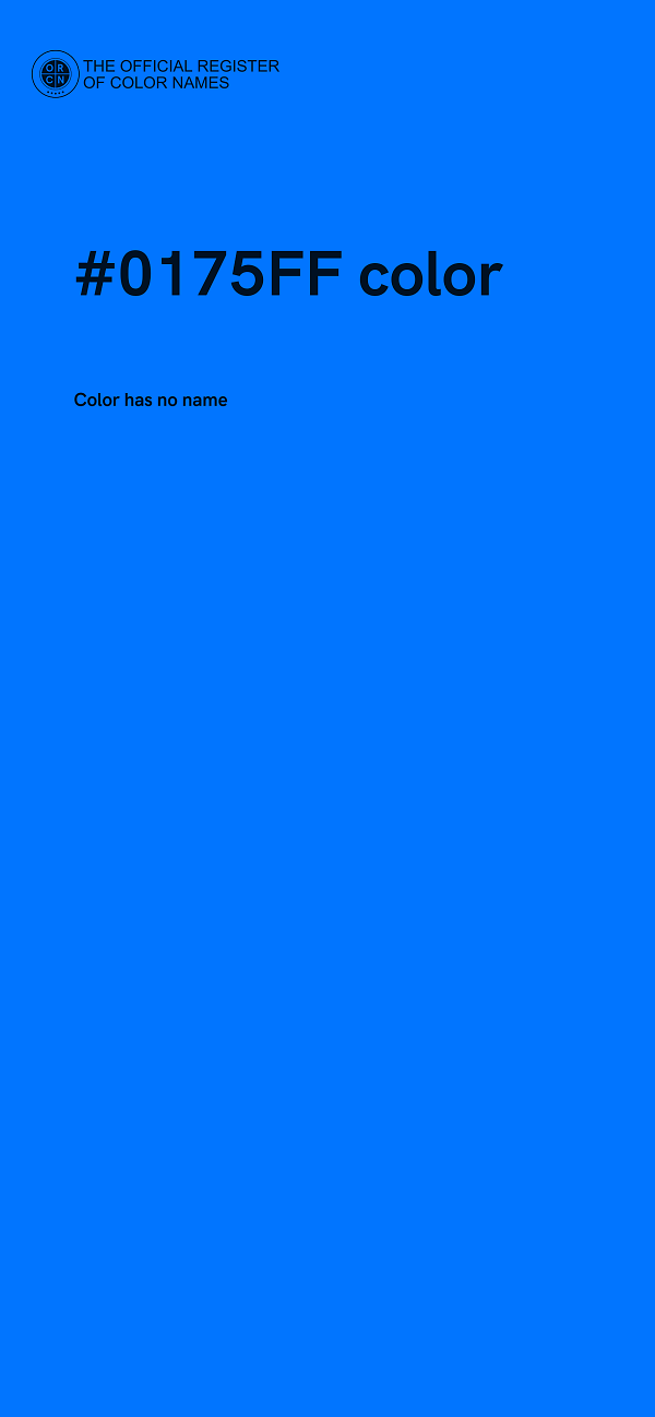 #0175FF color image