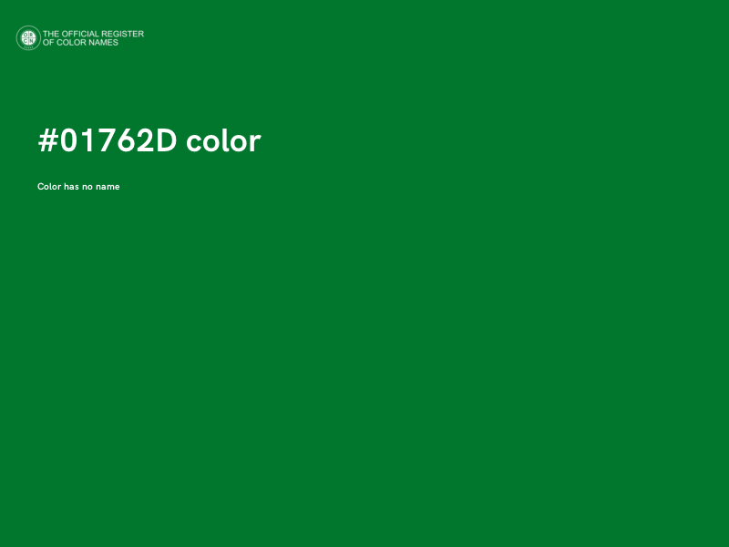 #01762D color image