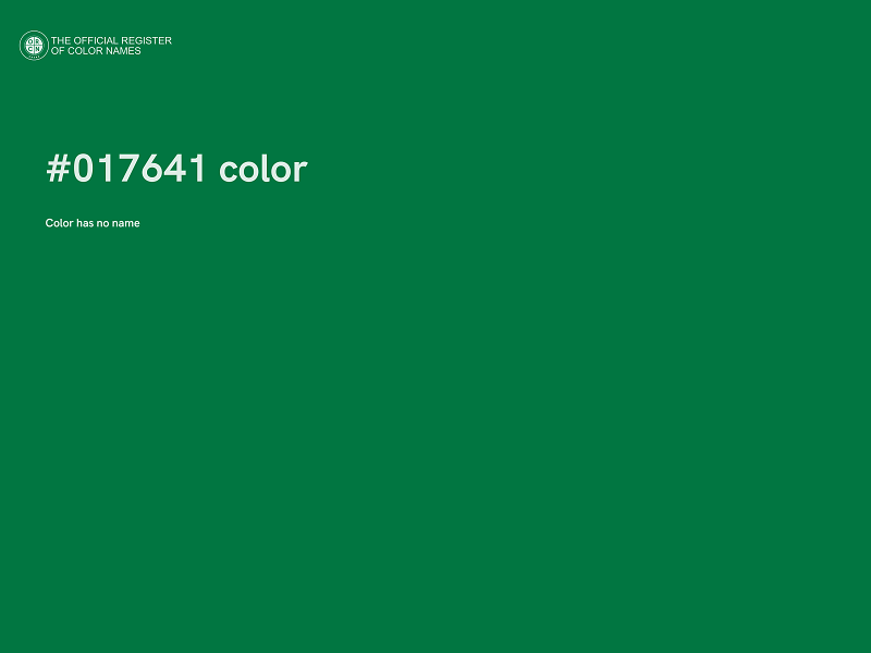 #017641 color image