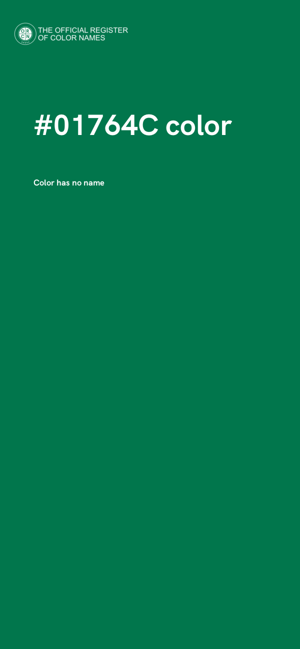#01764C color image