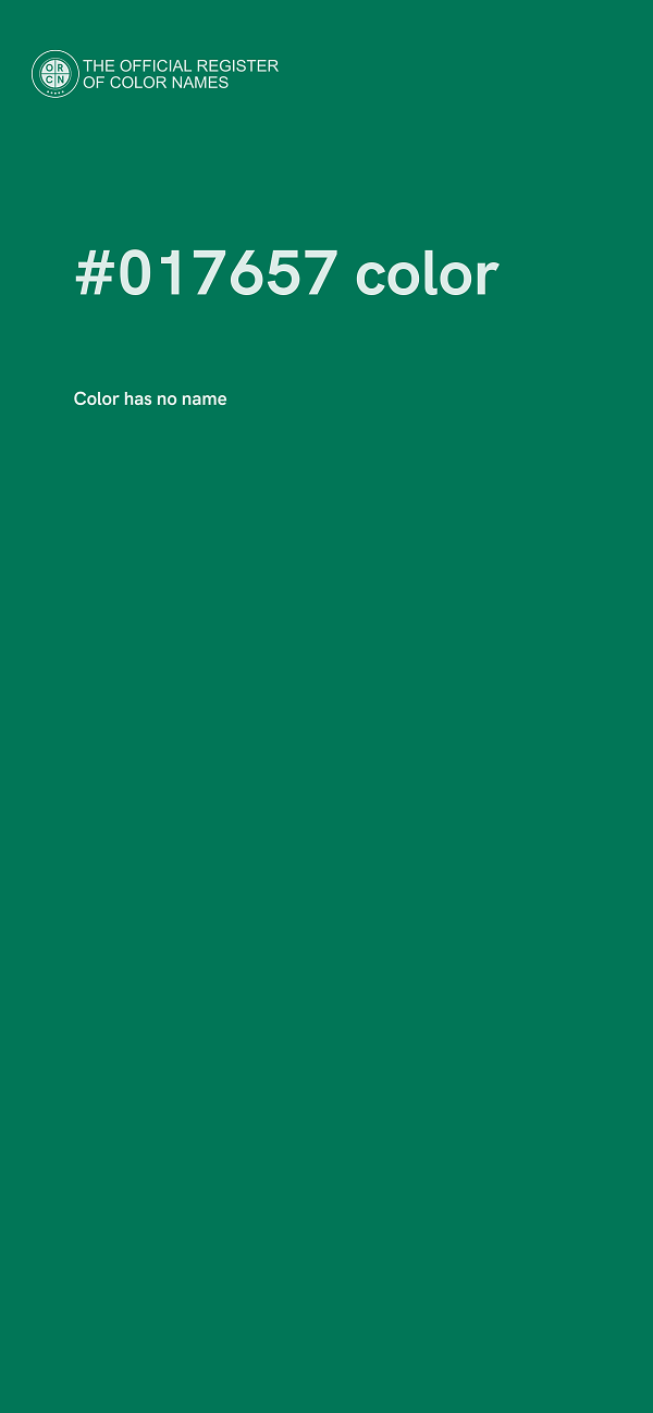 #017657 color image