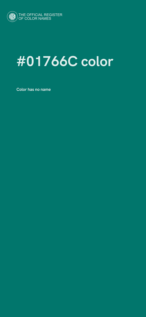#01766C color image