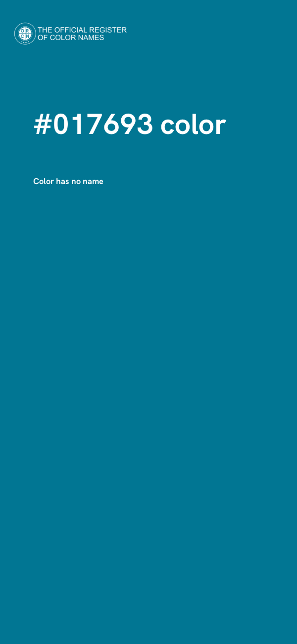 #017693 color image
