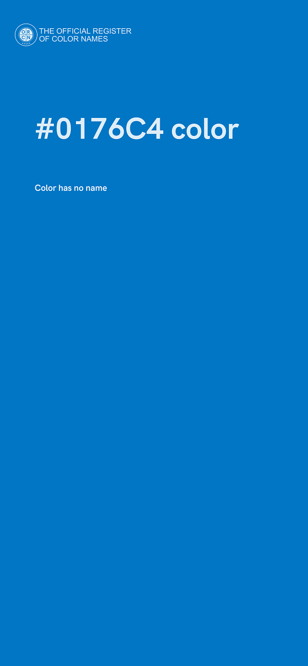 #0176C4 color image