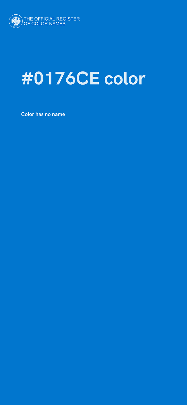 #0176CE color image