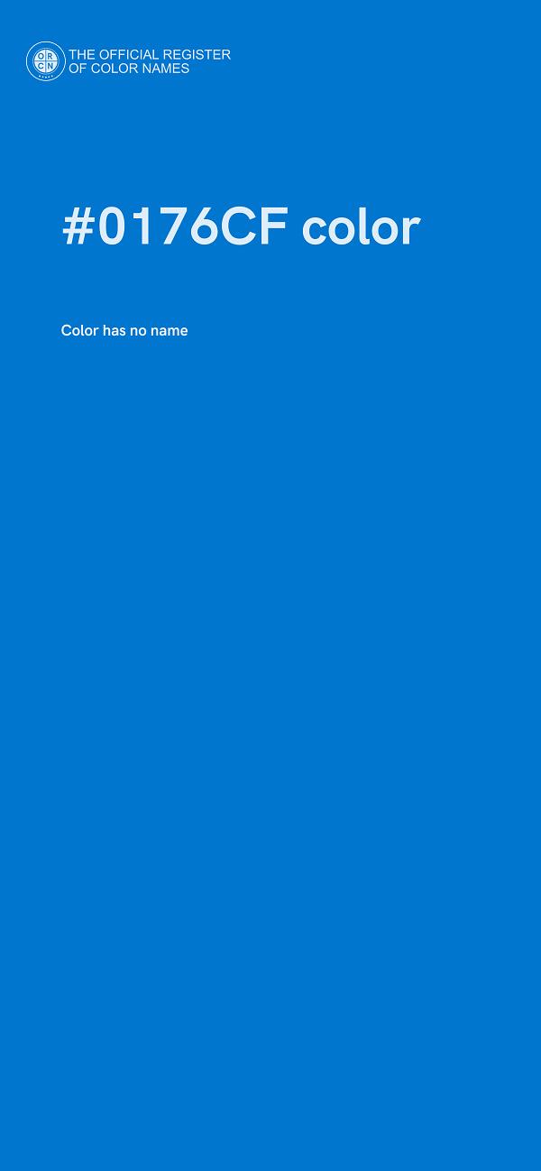#0176CF color image