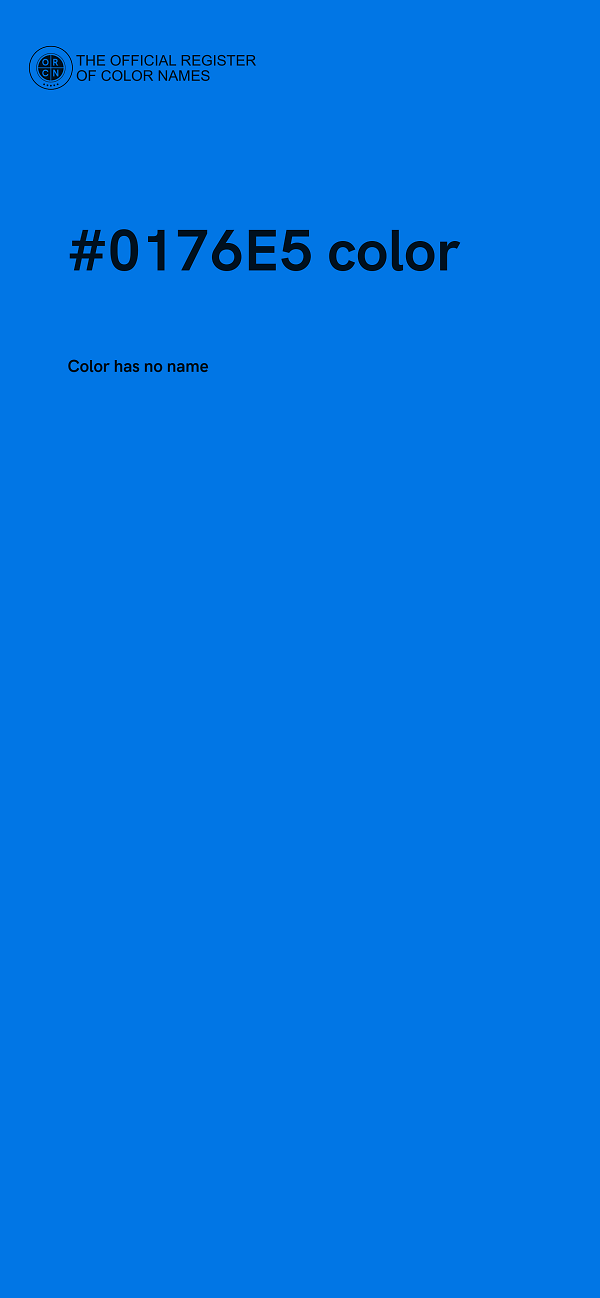 #0176E5 color image