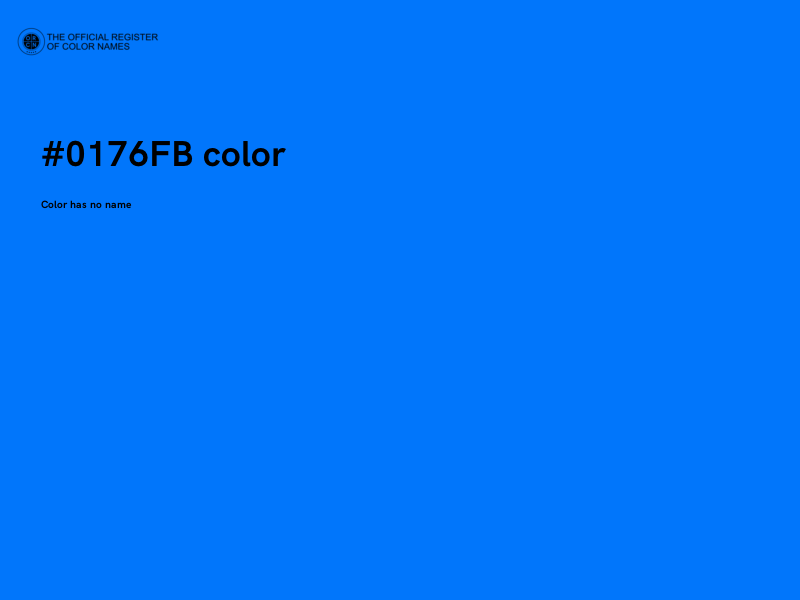 #0176FB color image