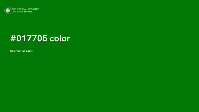 #017705 color image