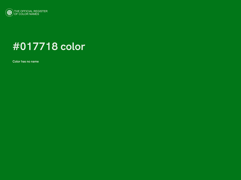 #017718 color image