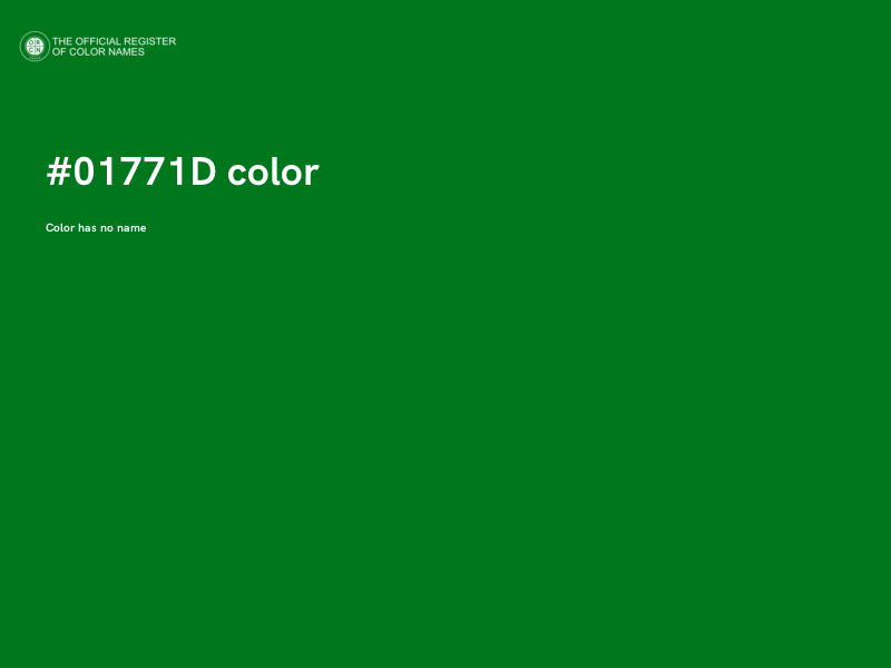 #01771D color image