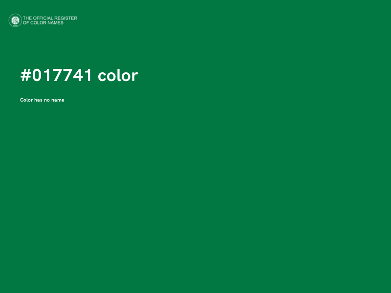 #017741 color image