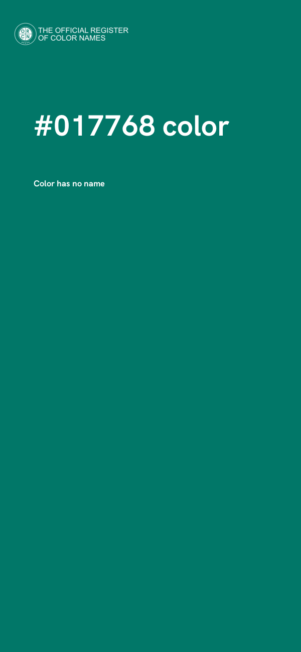 #017768 color image