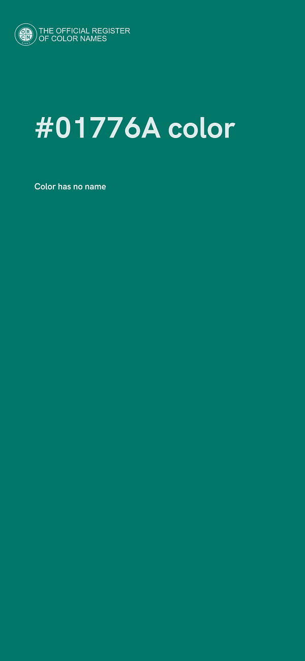 #01776A color image