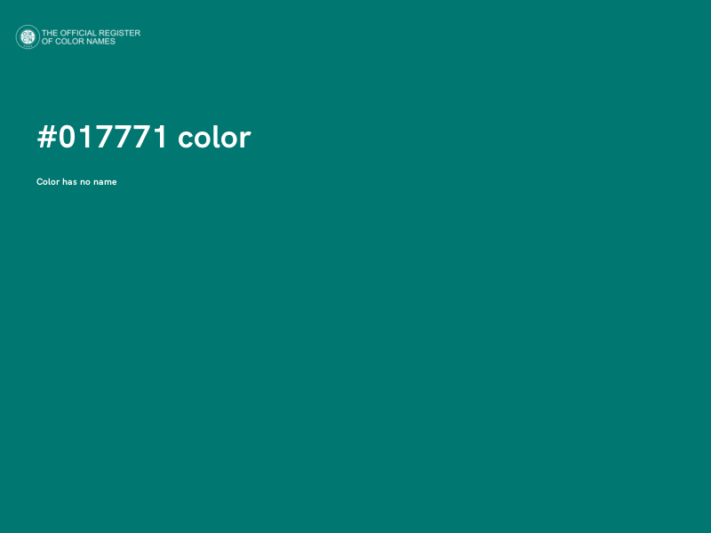 #017771 color image