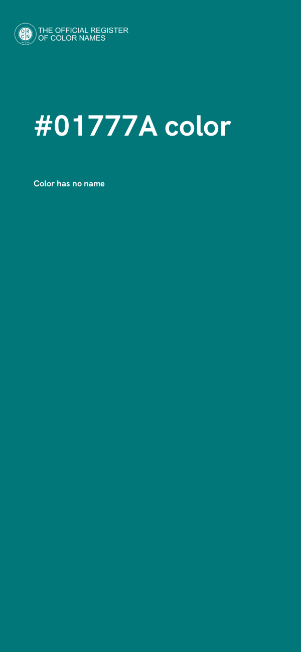 #01777A color image