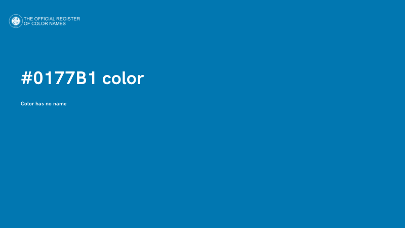 #0177B1 color image