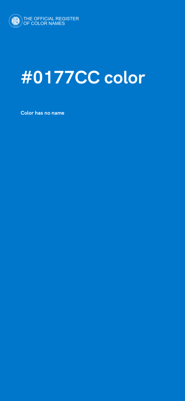 #0177CC color image