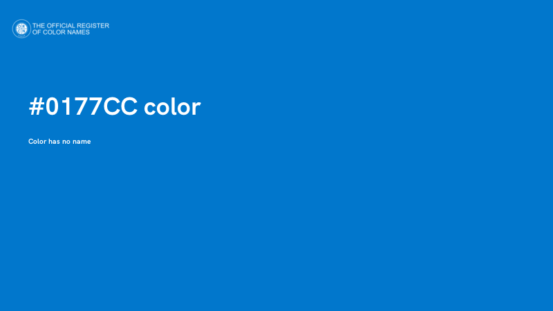 #0177CC color image