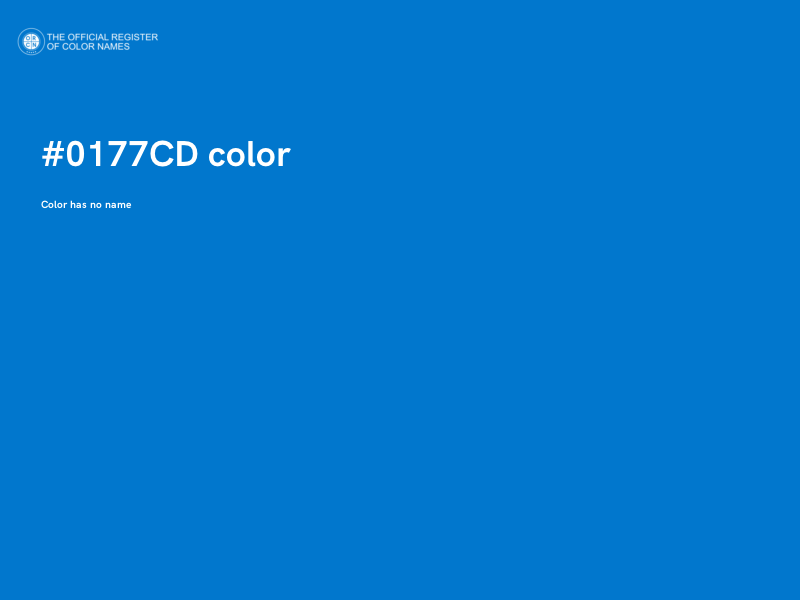 #0177CD color image