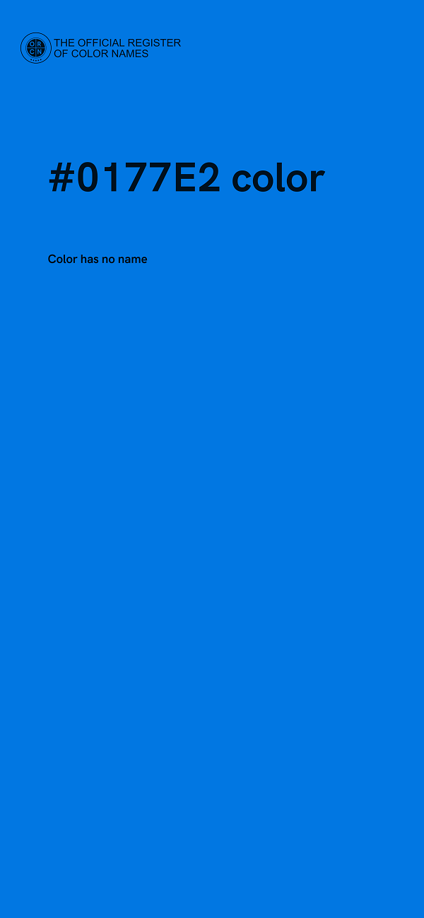 #0177E2 color image
