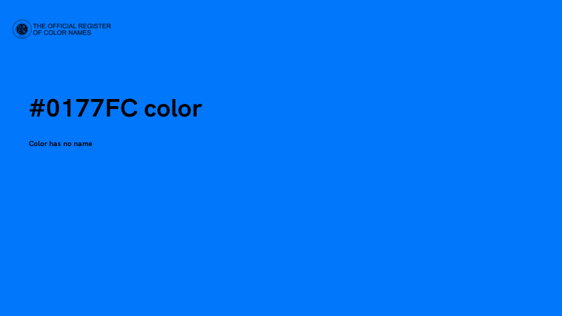 #0177FC color image