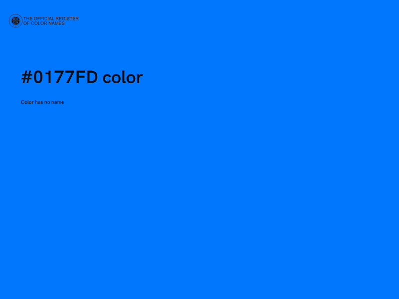 #0177FD color image