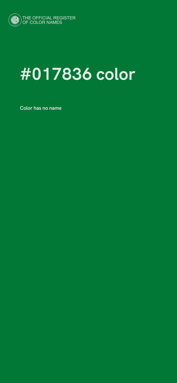 #017836 color image