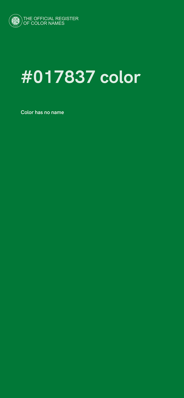 #017837 color image