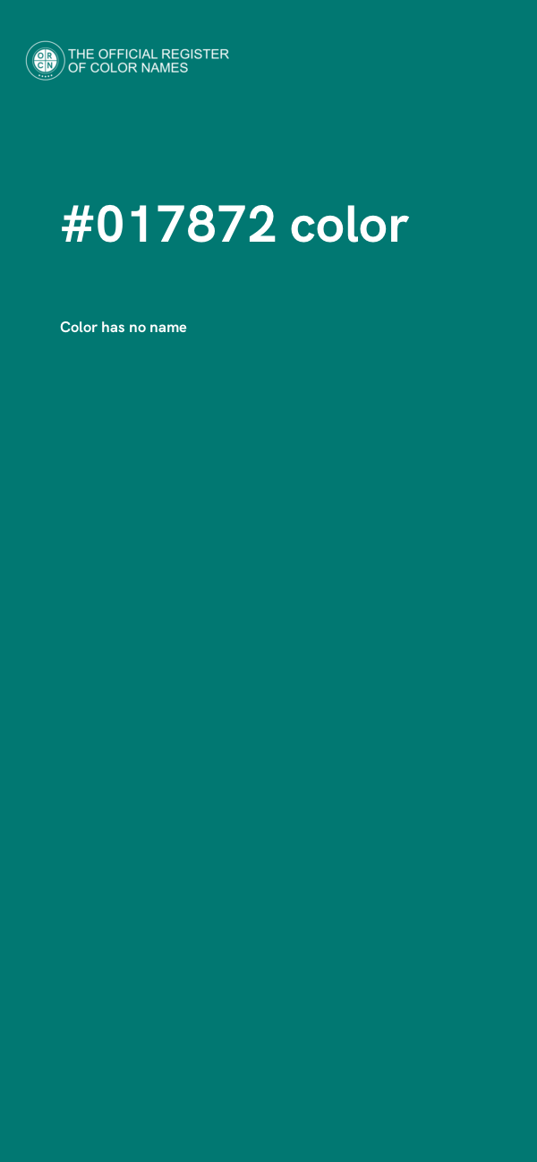 #017872 color image
