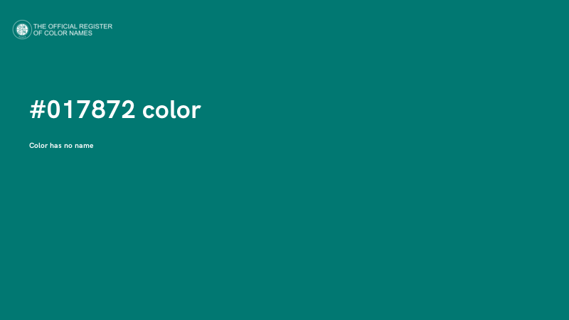 #017872 color image