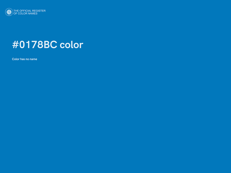 #0178BC color image