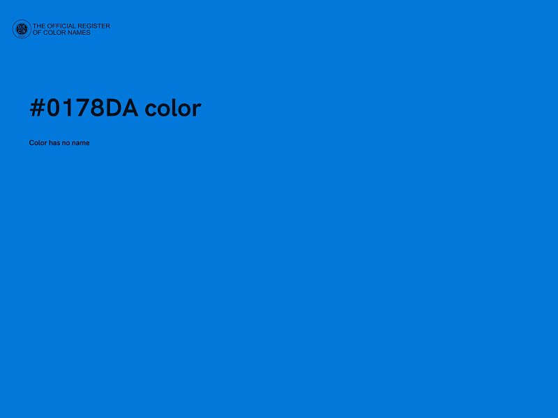 #0178DA color image