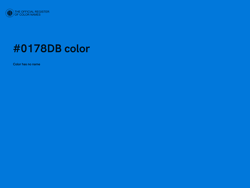 #0178DB color image