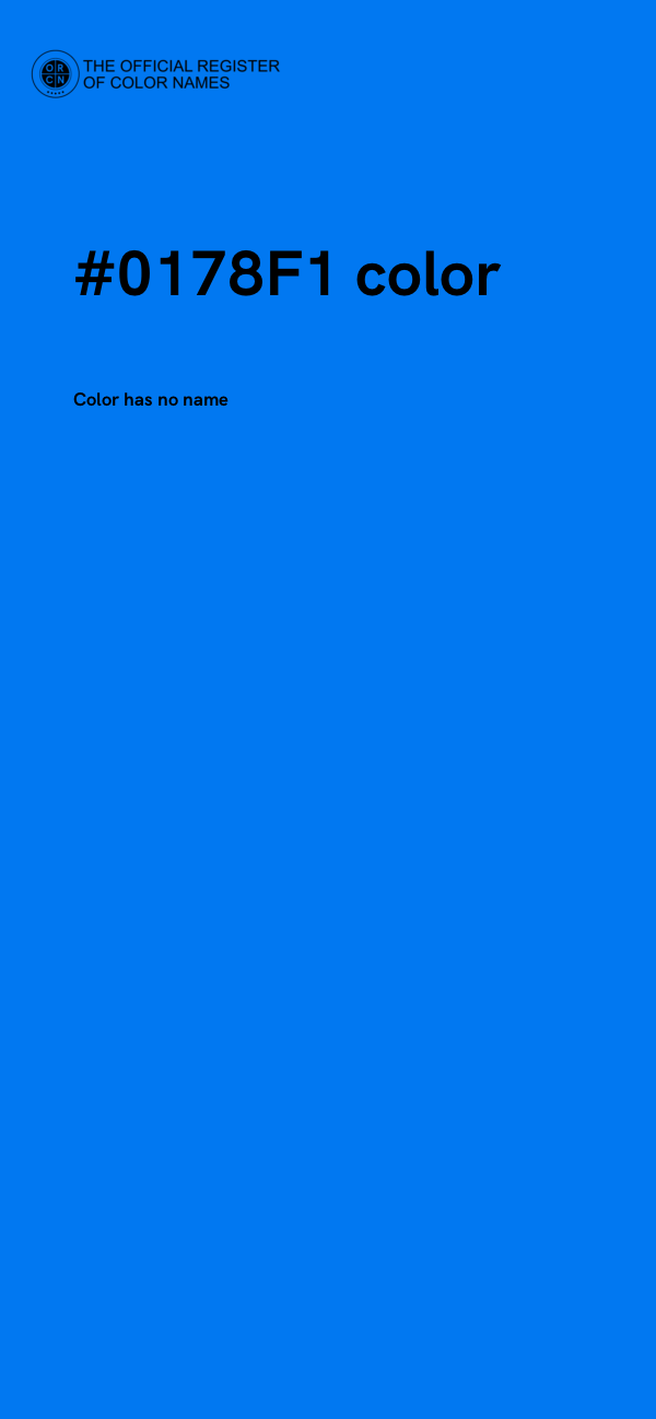 #0178F1 color image
