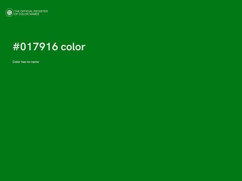 #017916 color image
