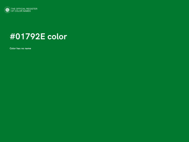 #01792E color image