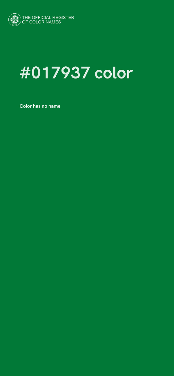 #017937 color image