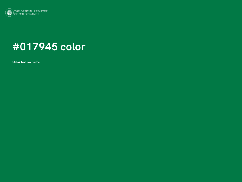 #017945 color image