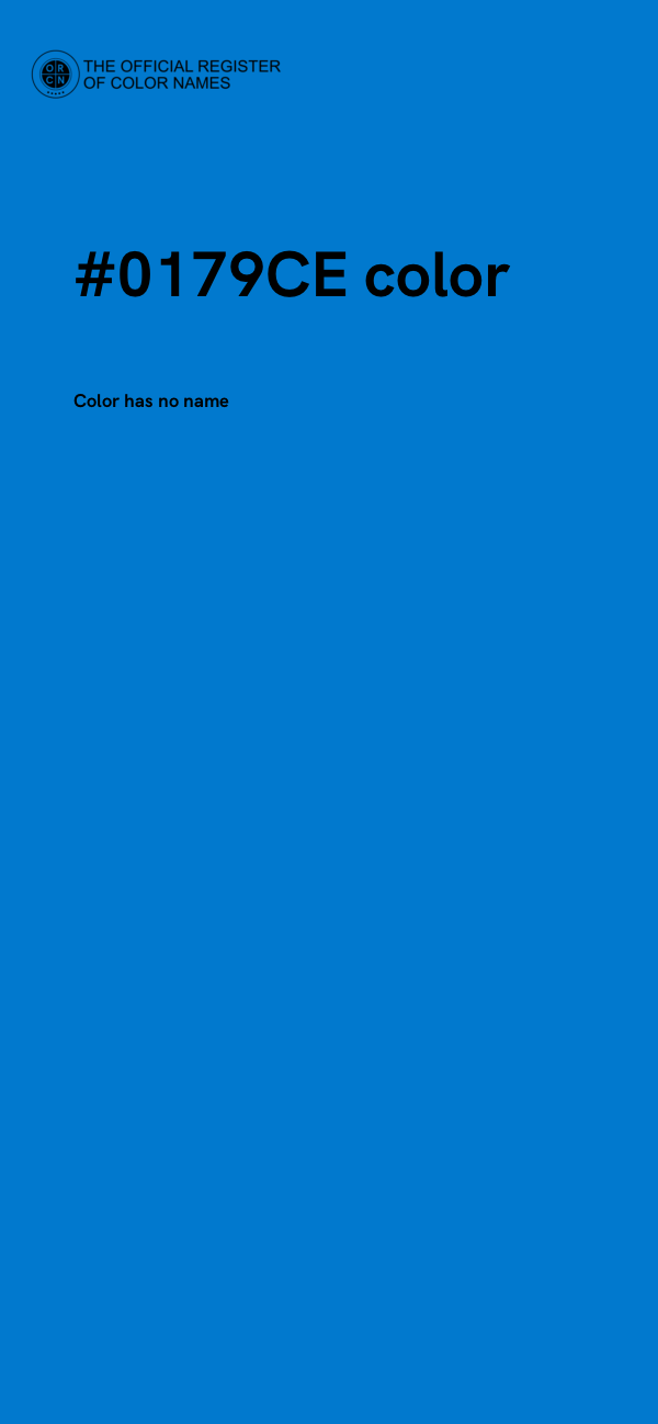 #0179CE color image