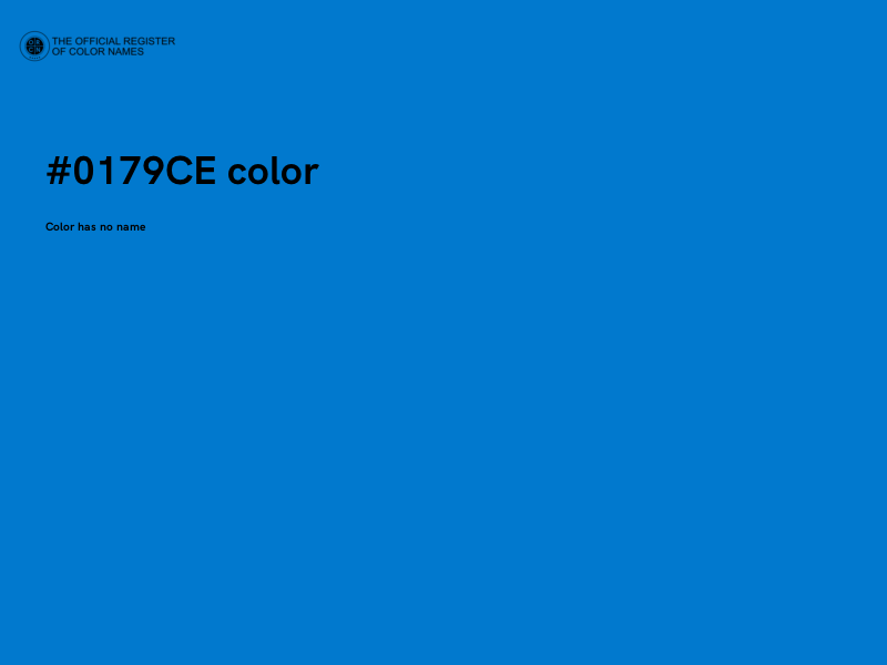 #0179CE color image