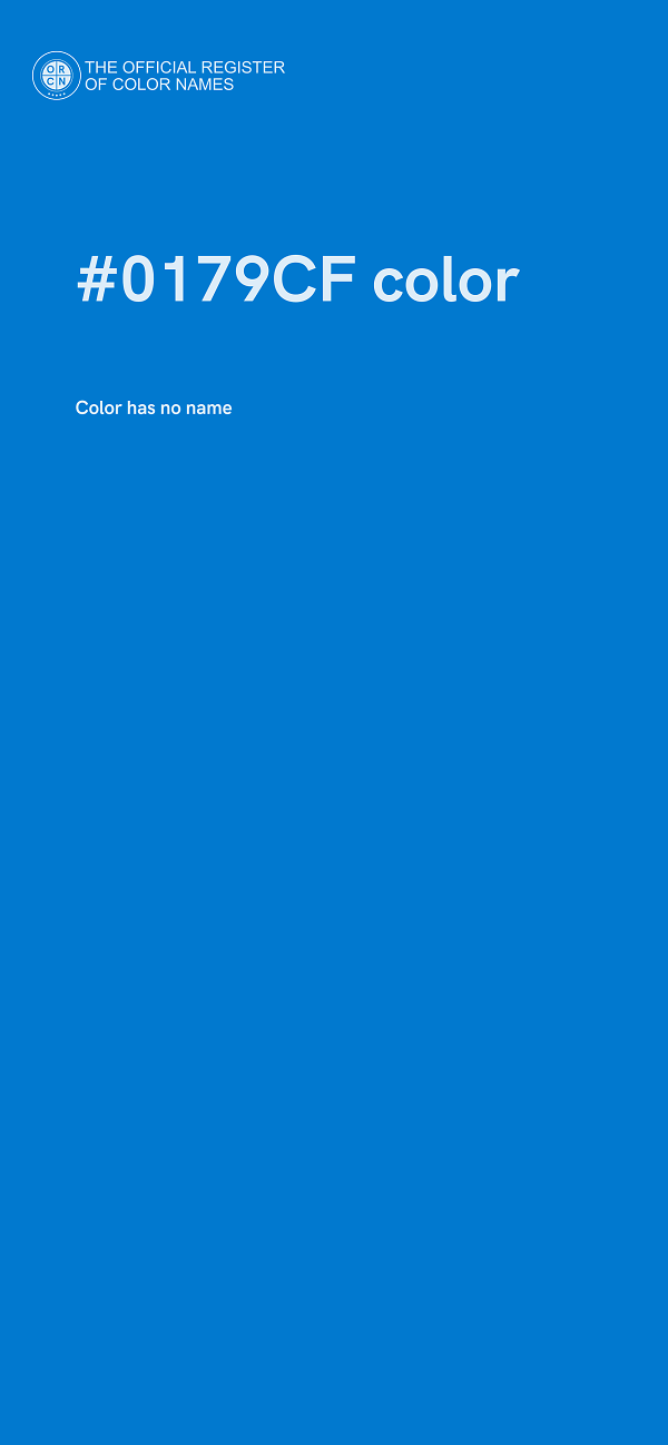 #0179CF color image