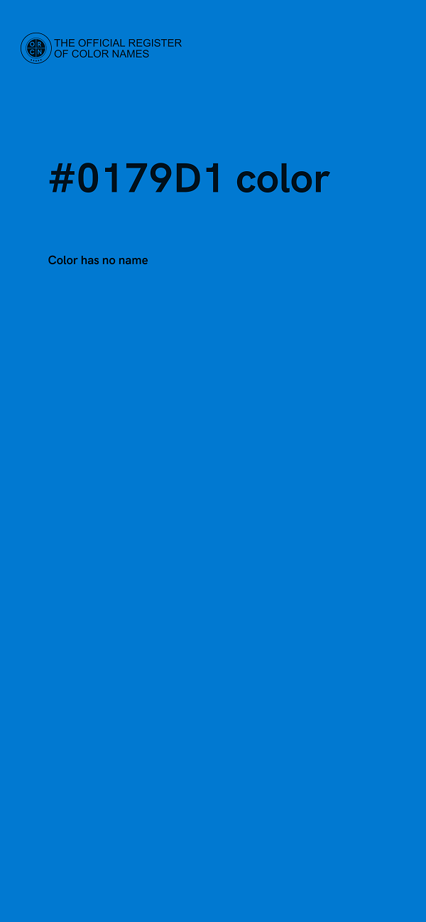 #0179D1 color image