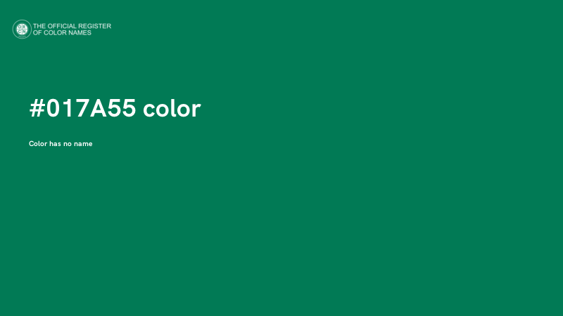 #017A55 color image