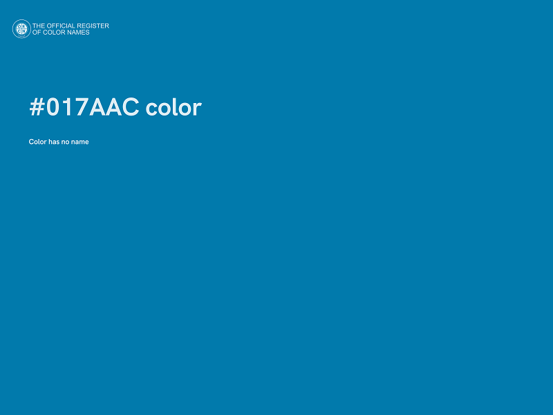 #017AAC color image