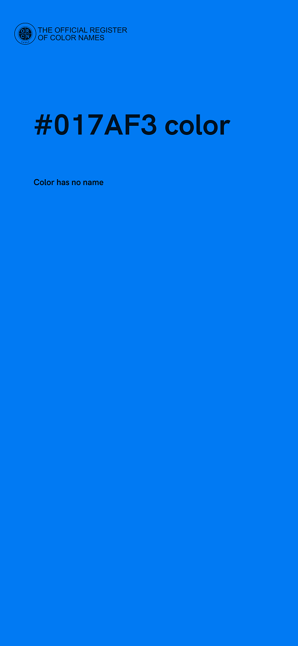 #017AF3 color image