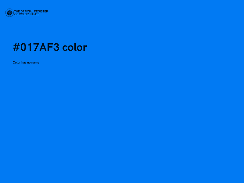 #017AF3 color image