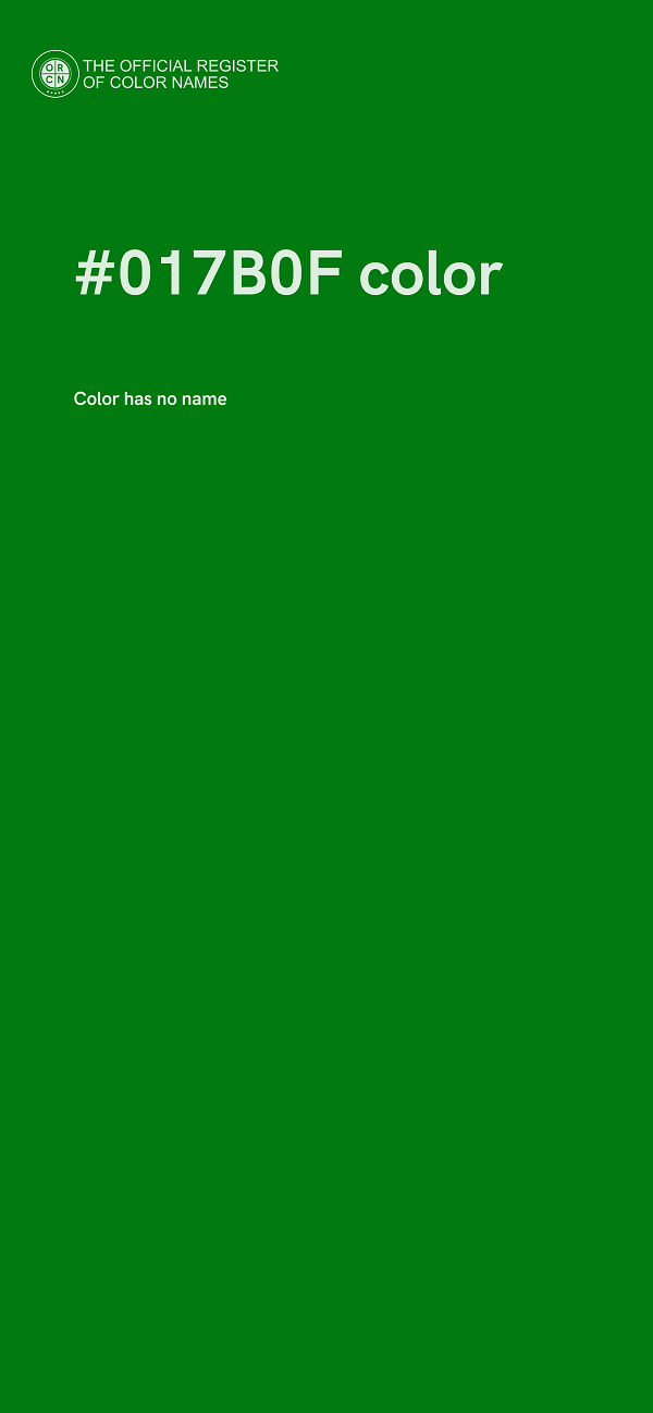 #017B0F color image