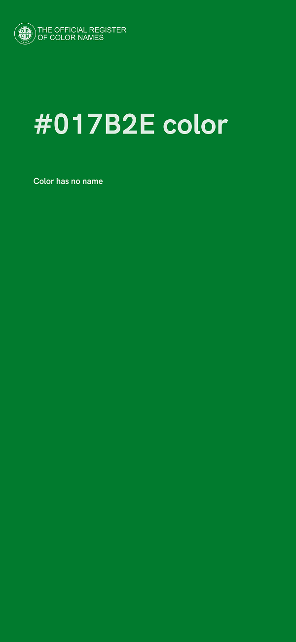 #017B2E color image
